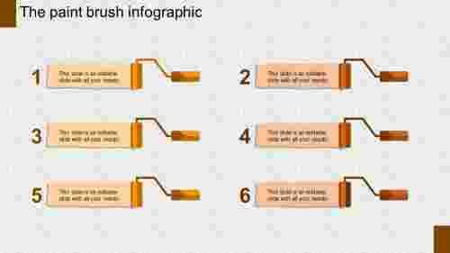 infographic template powerpoint-The paint brush infographic-orange-6